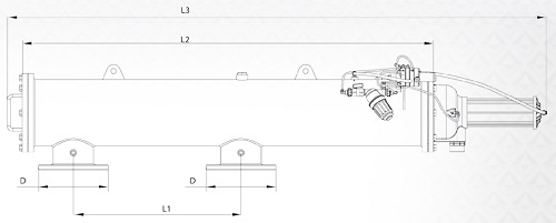 Autoflush automatic horizontal filter dimensions