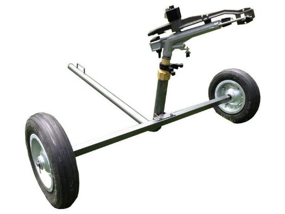 DuCaR Atom 35 portable perfect uniformity high flow sprinkler with wheeled cart